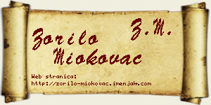 Zorilo Miokovac vizit kartica